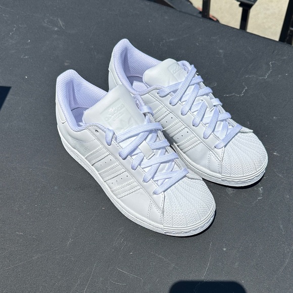 Adidas Kids White Sneakers